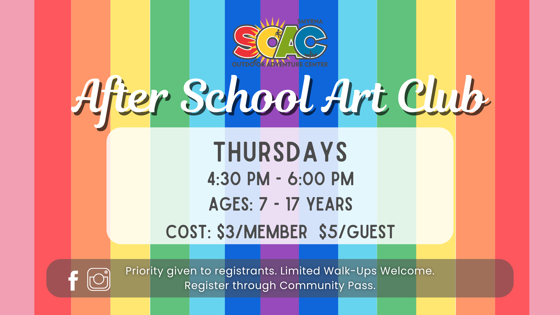 After School Art Club ages 7-17. call 615-459-9710 for more information